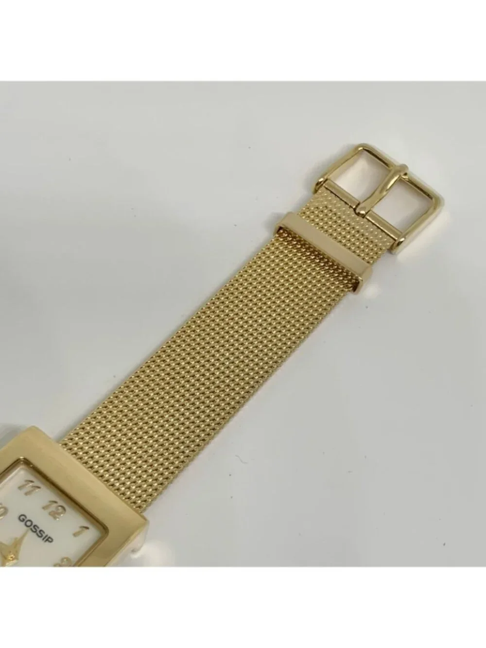 Gossip gold tone women’s watch 21mm quartz analog mesh band running